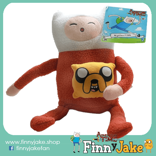 Peluche de Finn en pijamas con almohada de Jake