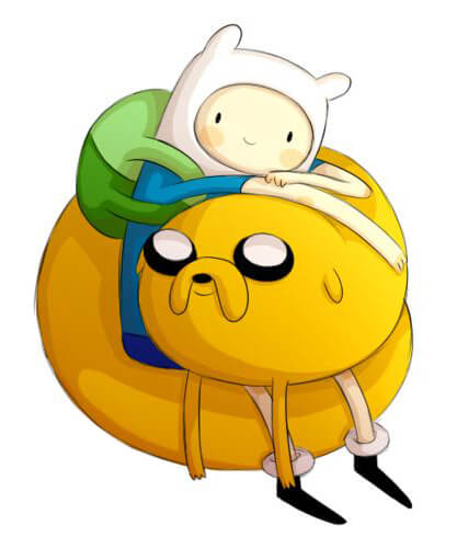 Imagen de Finn y Jake abrazo solos